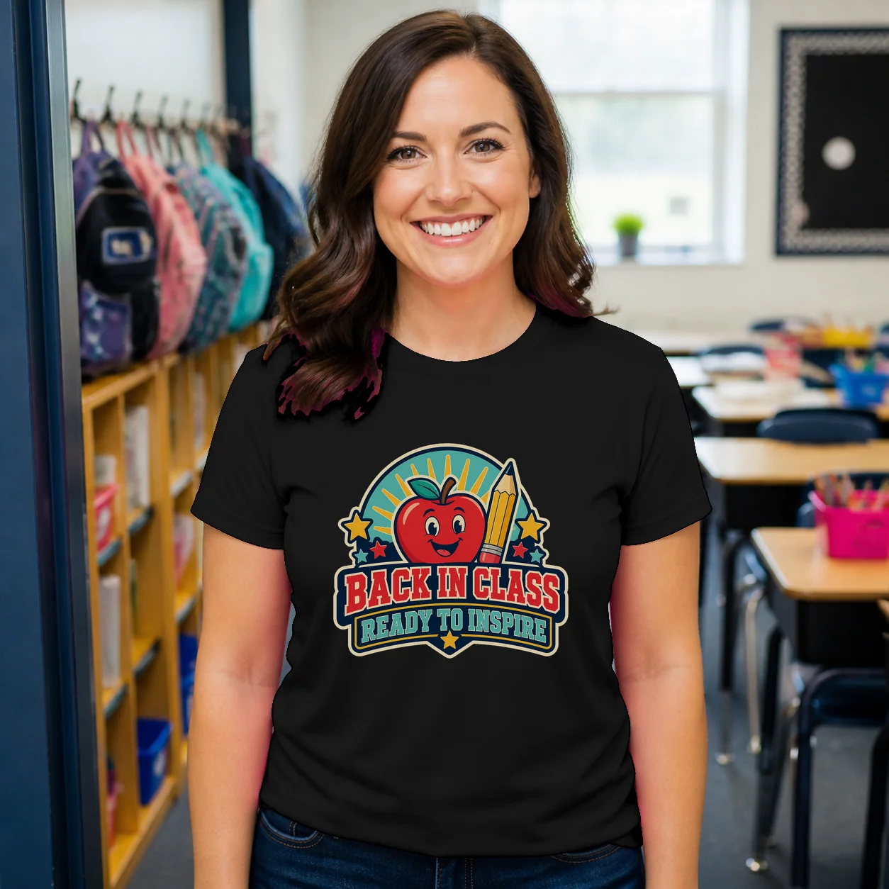 Back in Class Ready to Inspire Teacher T-Shirt