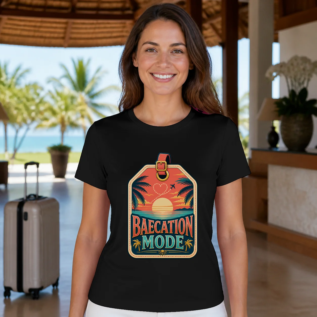 Baecation Mode Travel T-Shirt
