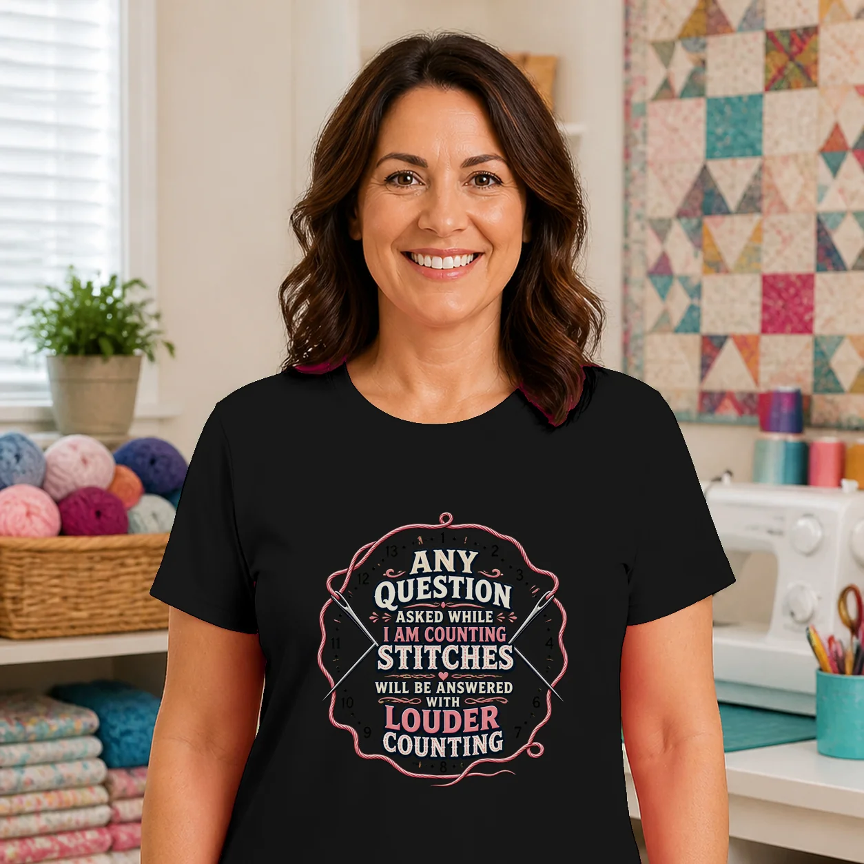 Counting Stitches Crafting T-Shirt