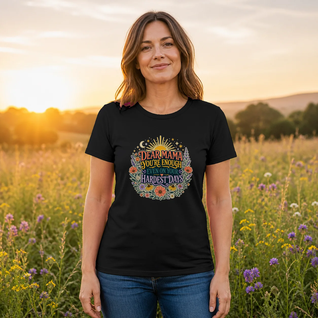 Dear Mama You're Enough Inspirational T-Shirt