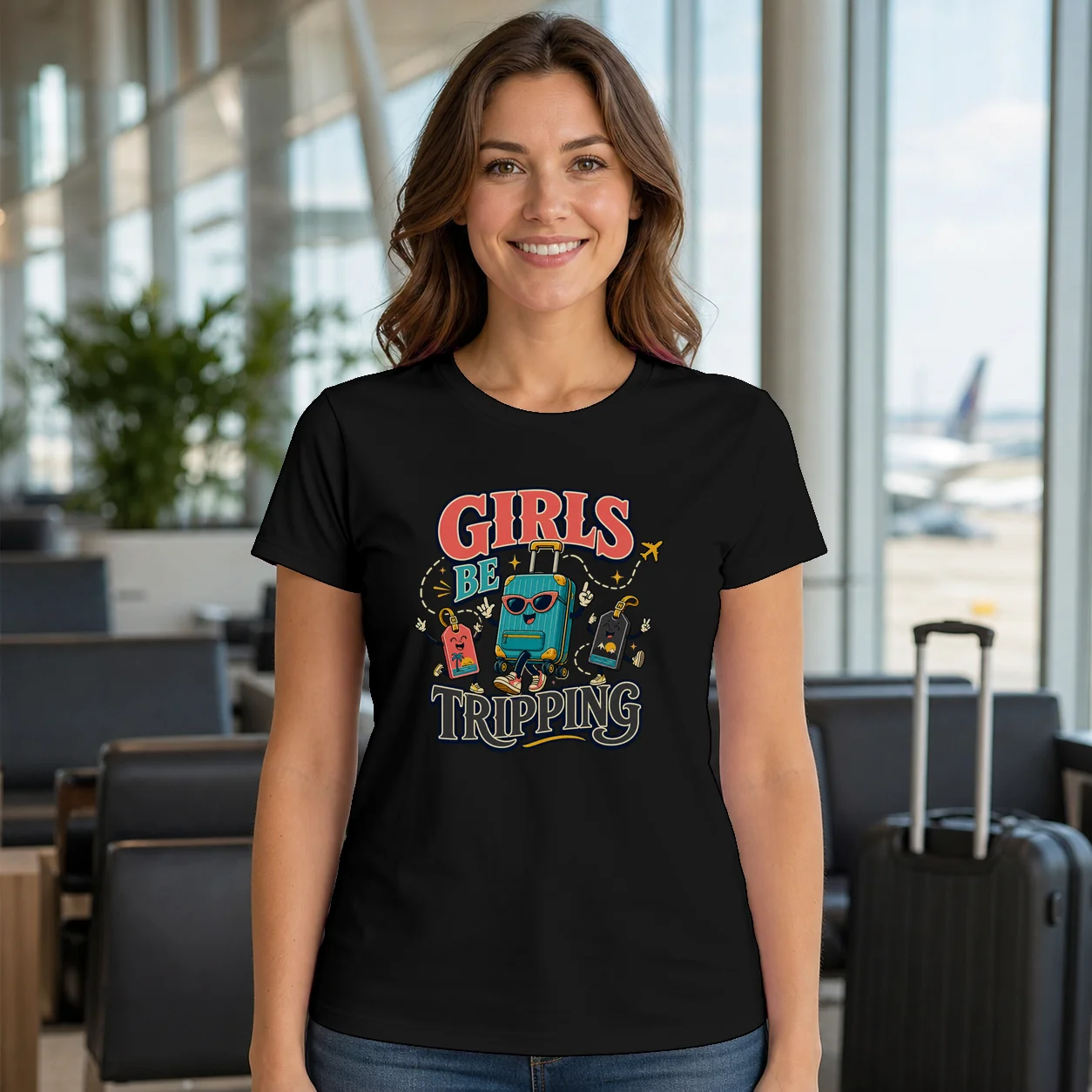 Girls Be Tripping Travel T-Shirt