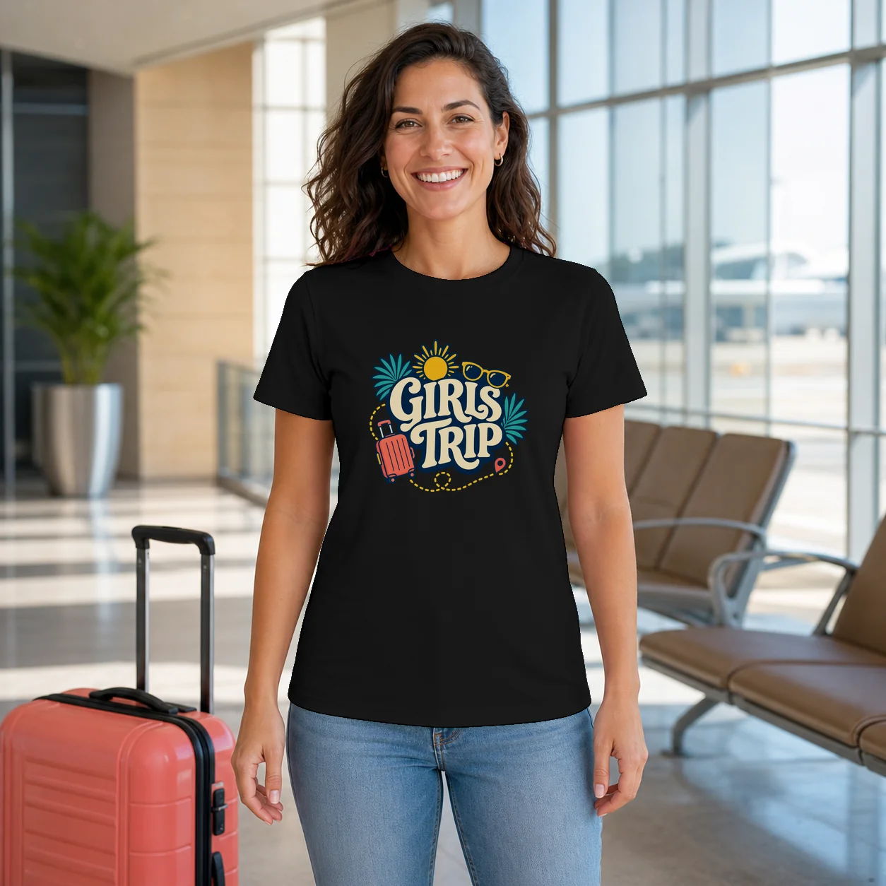 Girls Trip Ready Travel T-Shirt