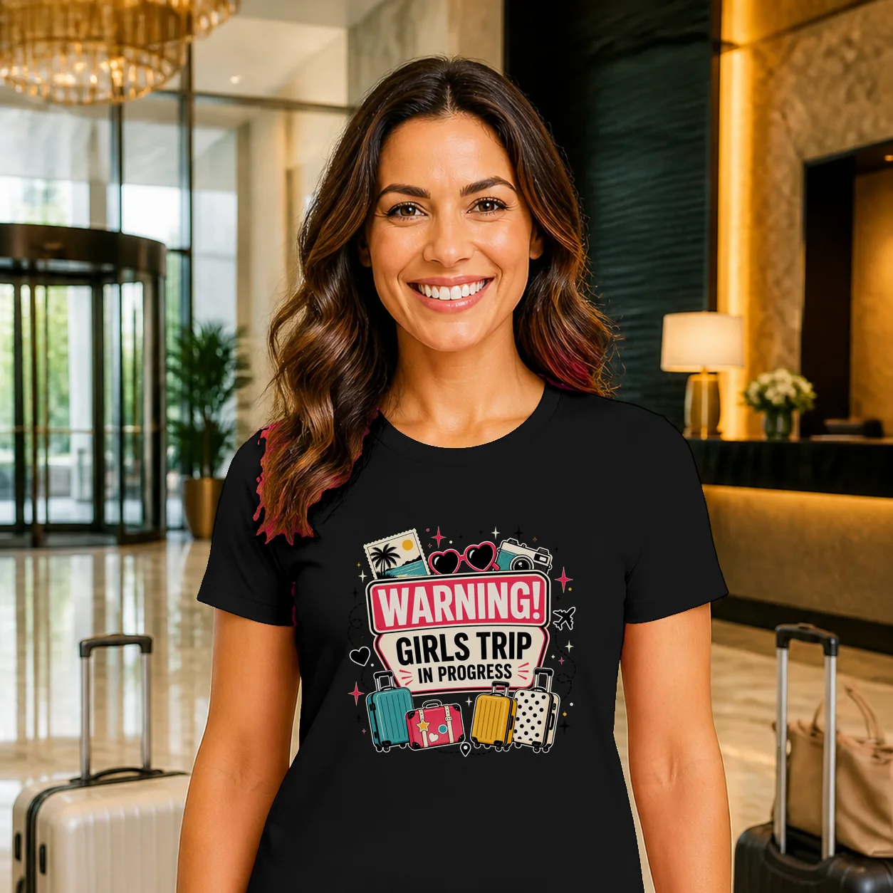 Girls Trip Warning Sign T-Shirt