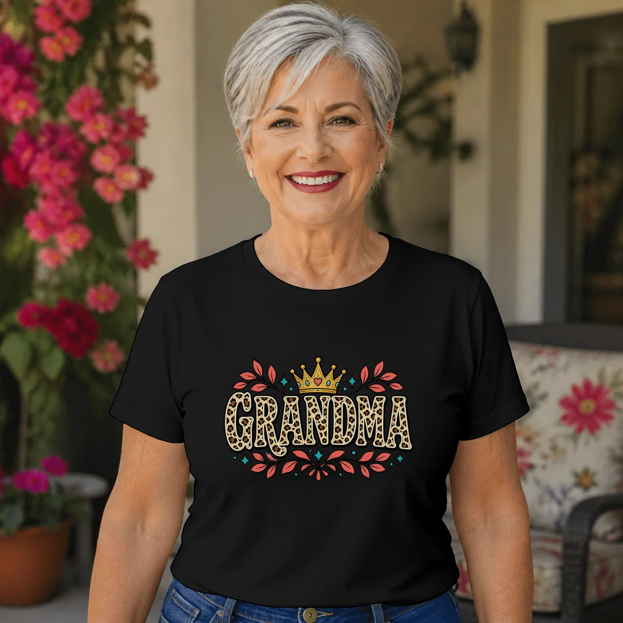 Grandma Leopard Print T-Shirt