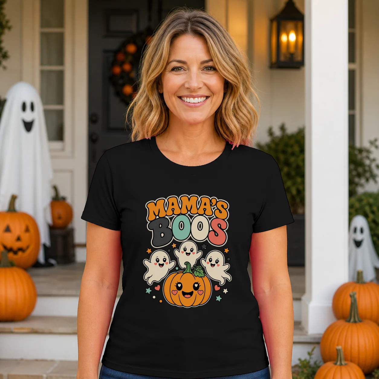 Mama's Boos Halloween T-Shirt
