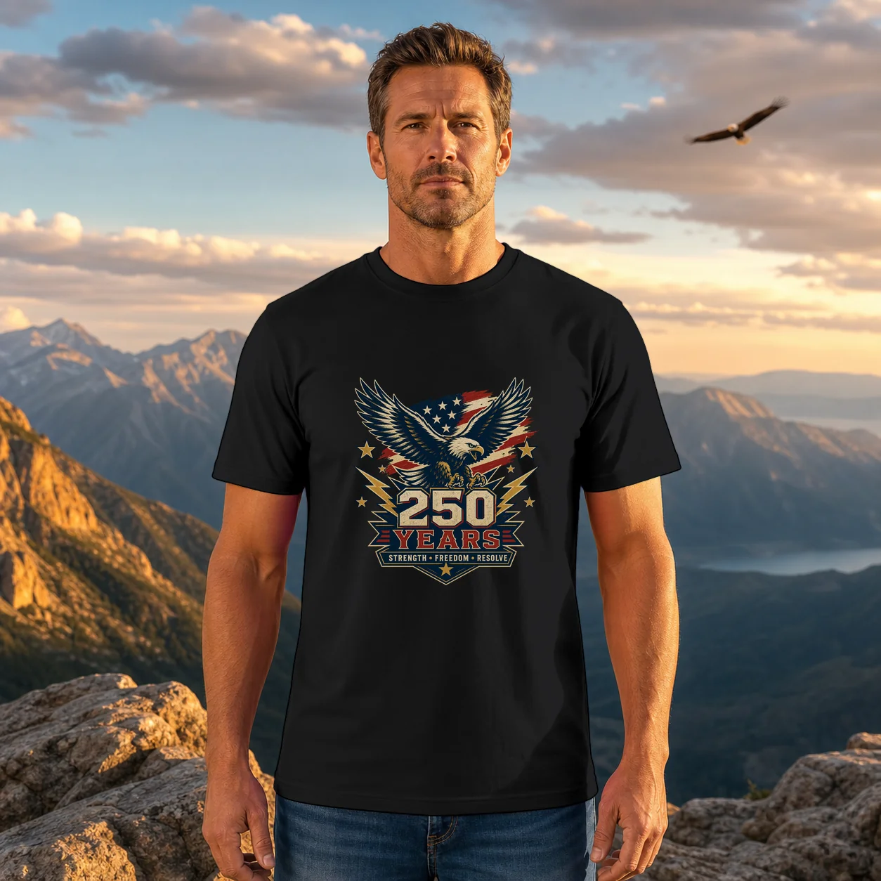 250 Years Eagle & Lightning - Shirt