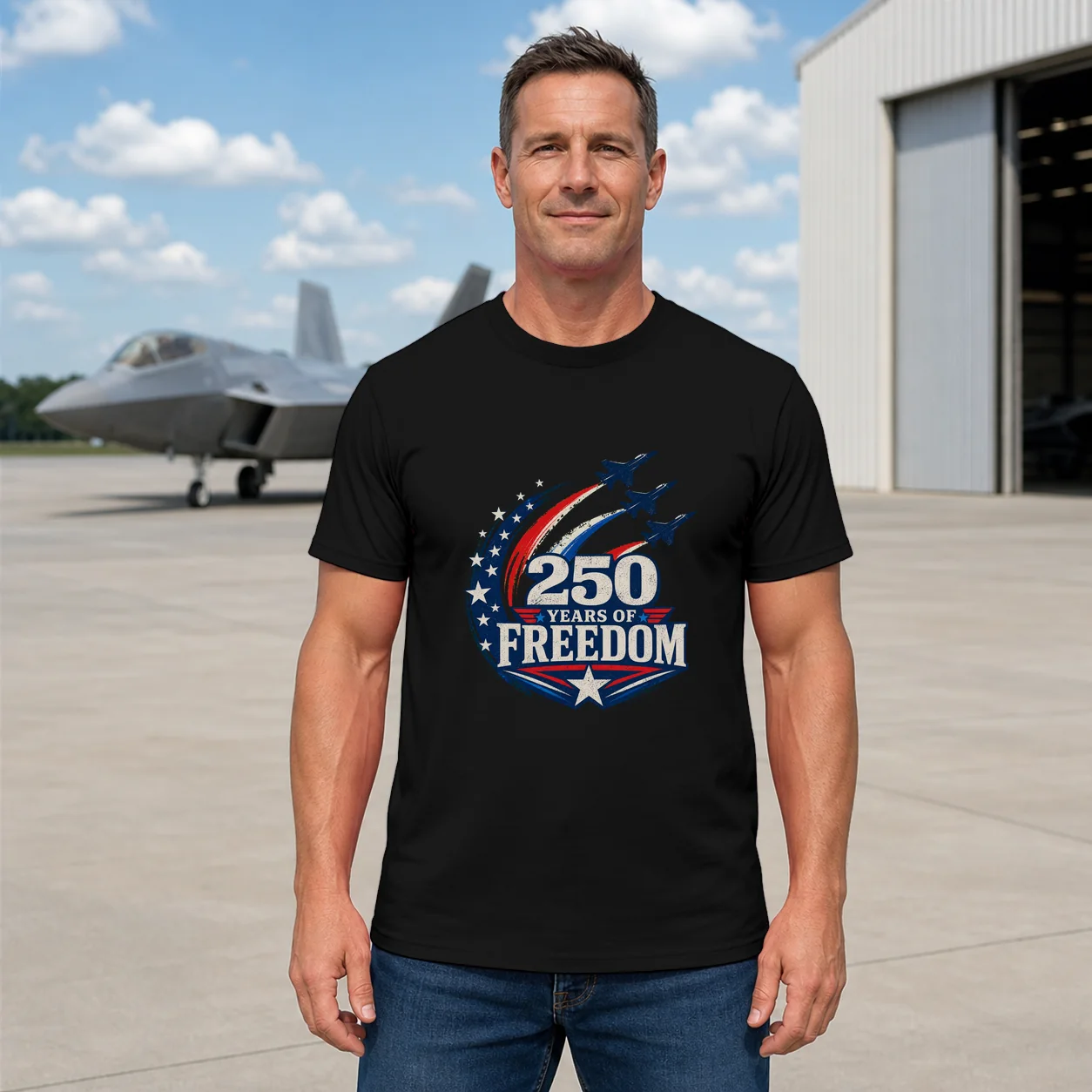 250 Years of Freedom Fighter Jet - Shirt
