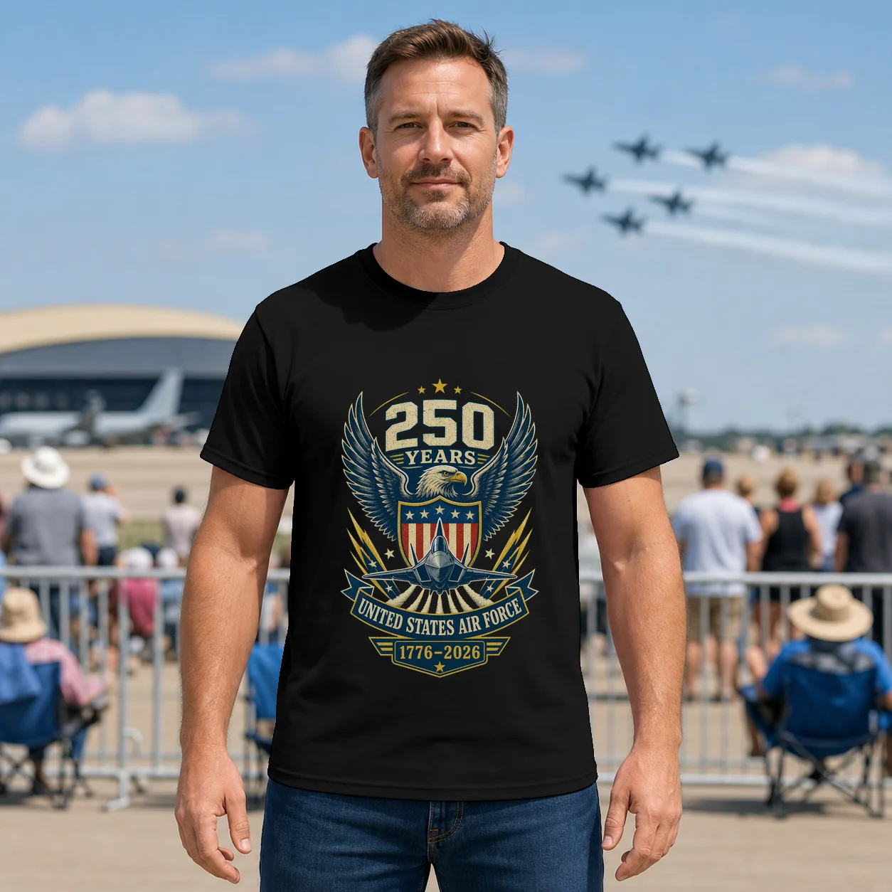 250 Years US Air Force - Back Printed Shirt