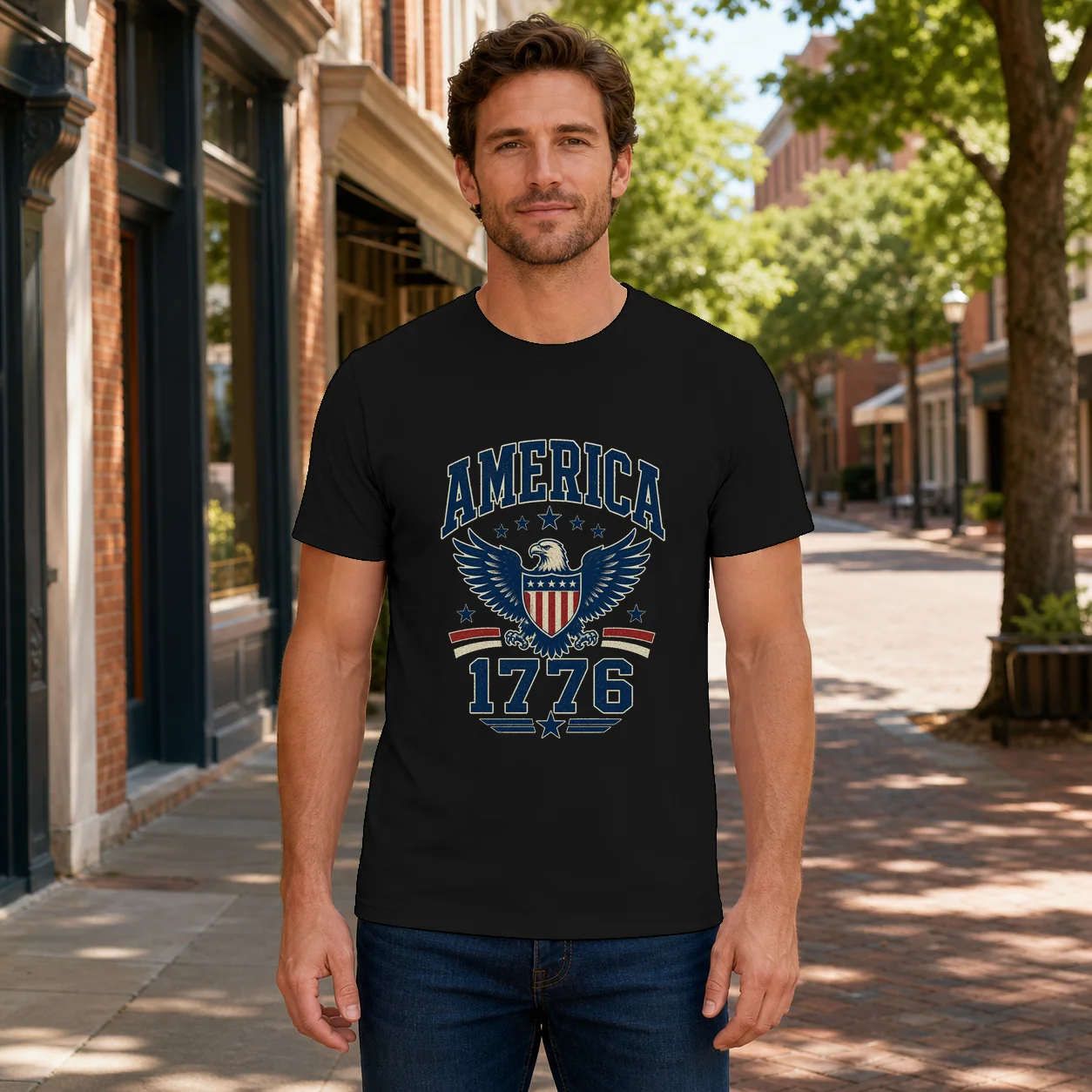 America 1776 Classic Blue - T-Shirt