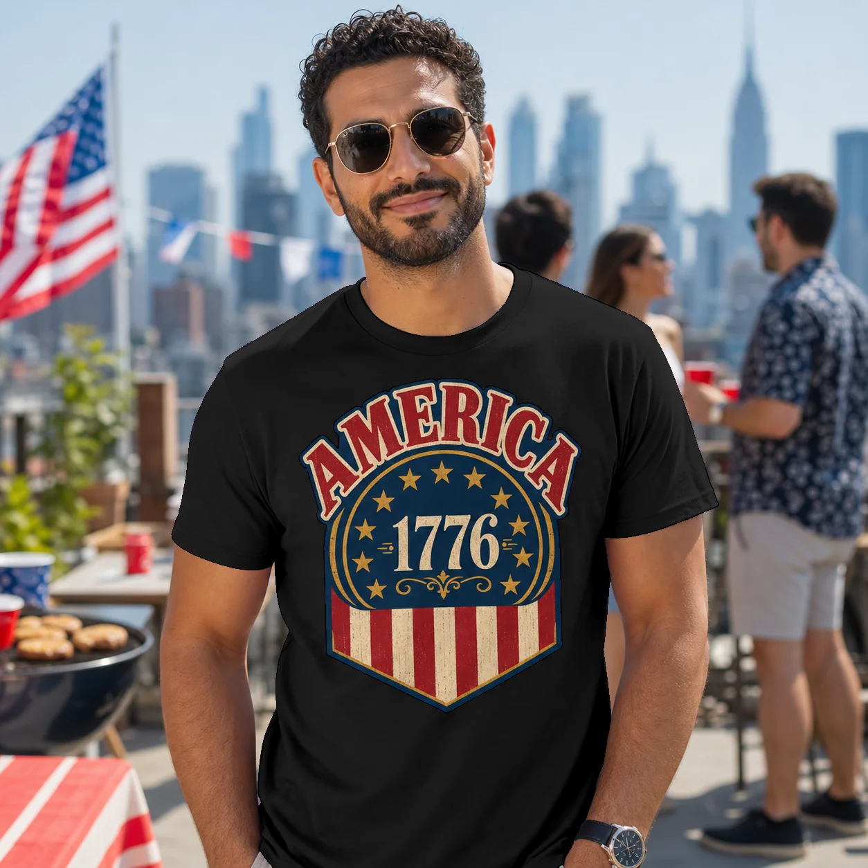 America 1776 Classic Red - T-Shirt