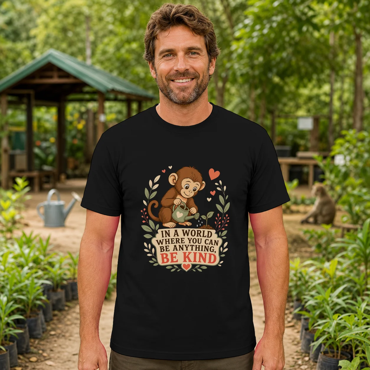 Baby Punch Monkey - Be Kind, Punch The Abandoned Baby Monkey Gift For Animal Lover - Shirt