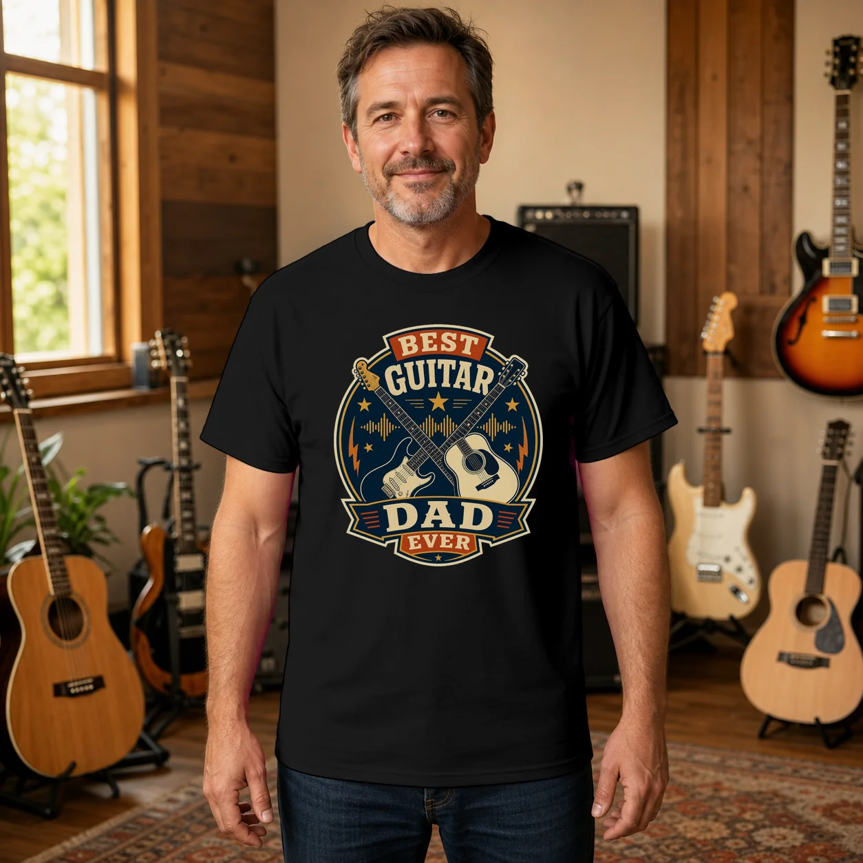 Best Guitar Dad Ever Shirt