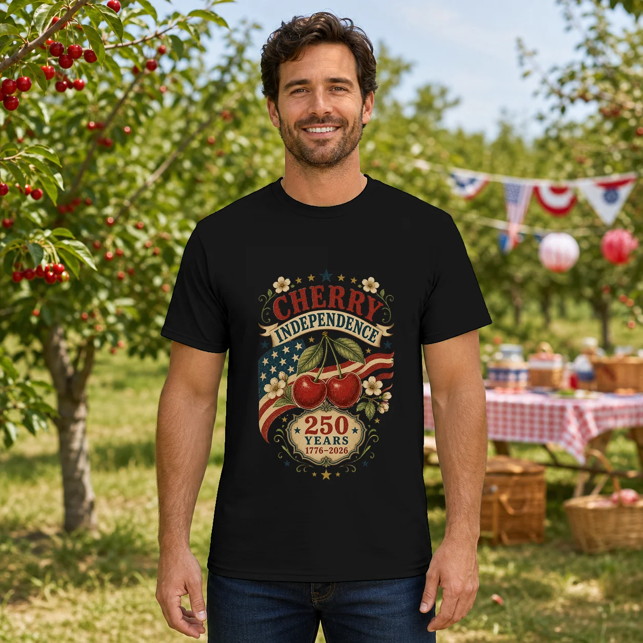 Cherry Independence 250 Years - Shirt