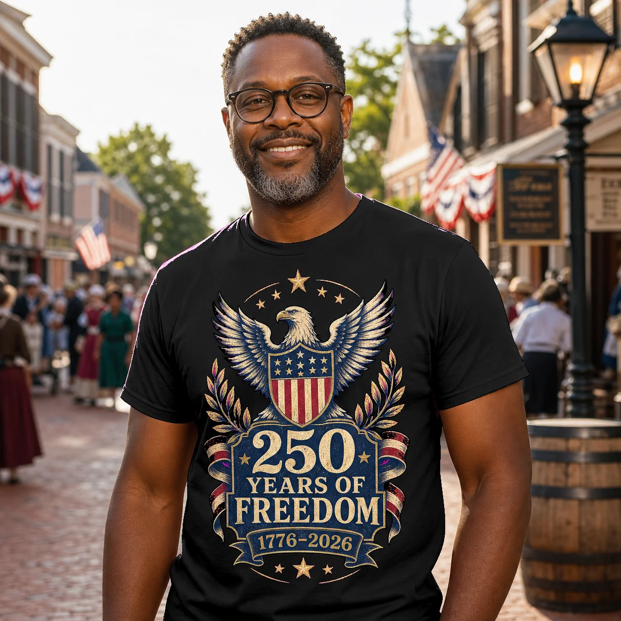 Classic Design 250 Years Of Freedom - T-Shirt