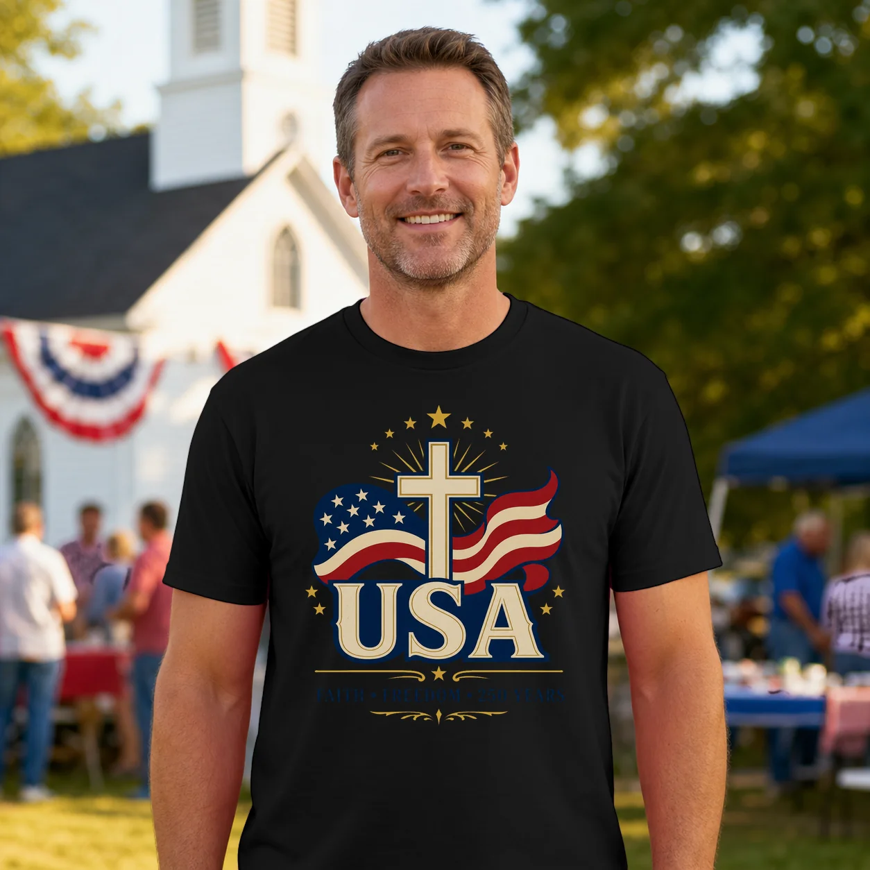 Faith - Freedom - 250 Years - T-Shirt