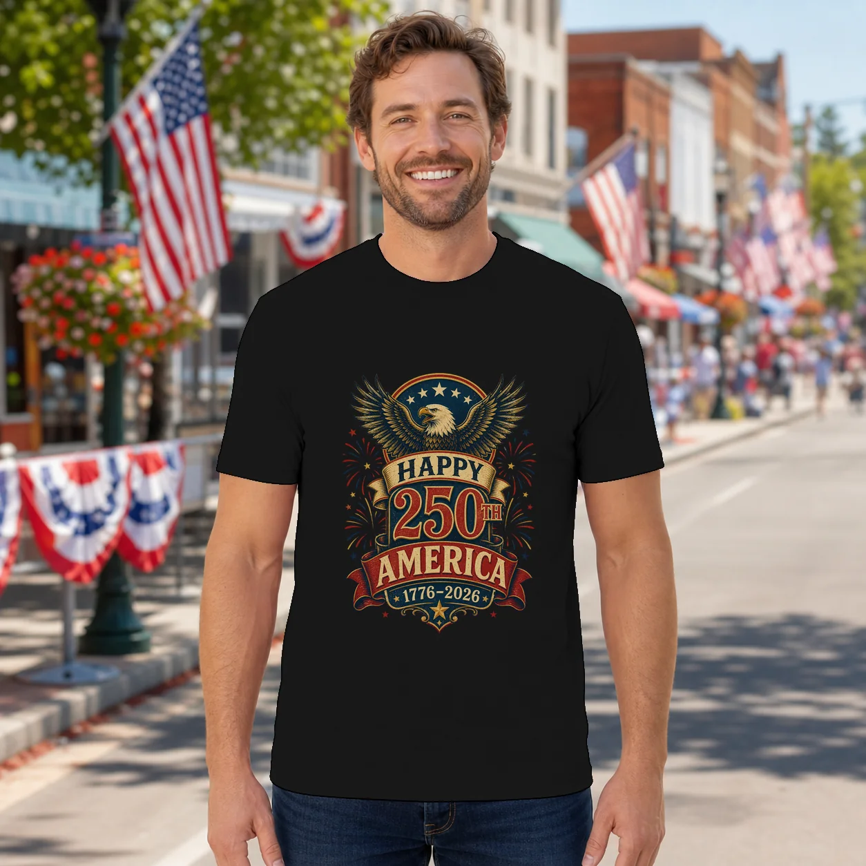 Happy 250th America - T-Shirt