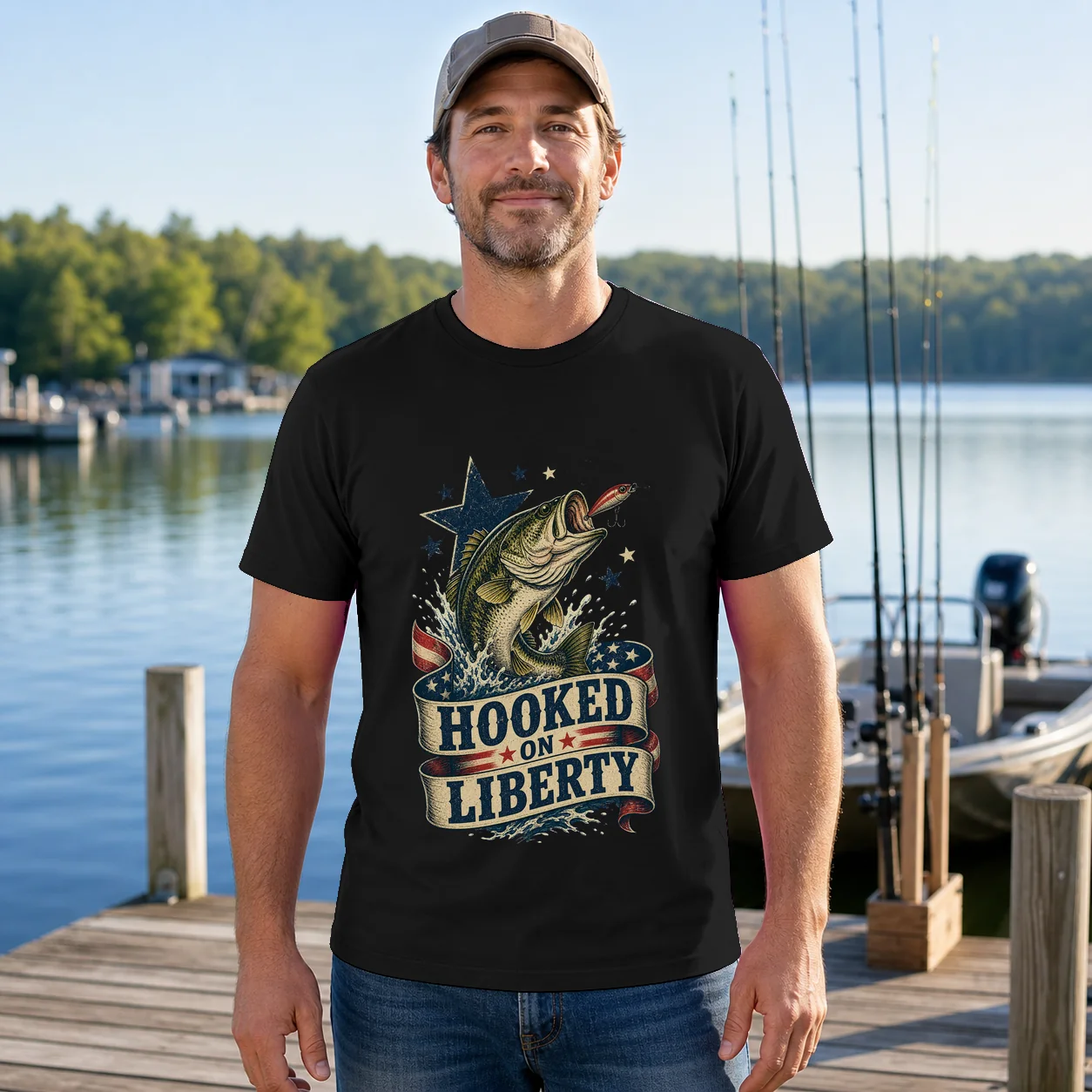 Hooked On Liberty - Shirt