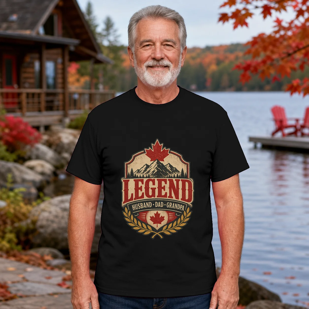 Legend, Husband, Dad And Grandpa Canada Version - Shirt