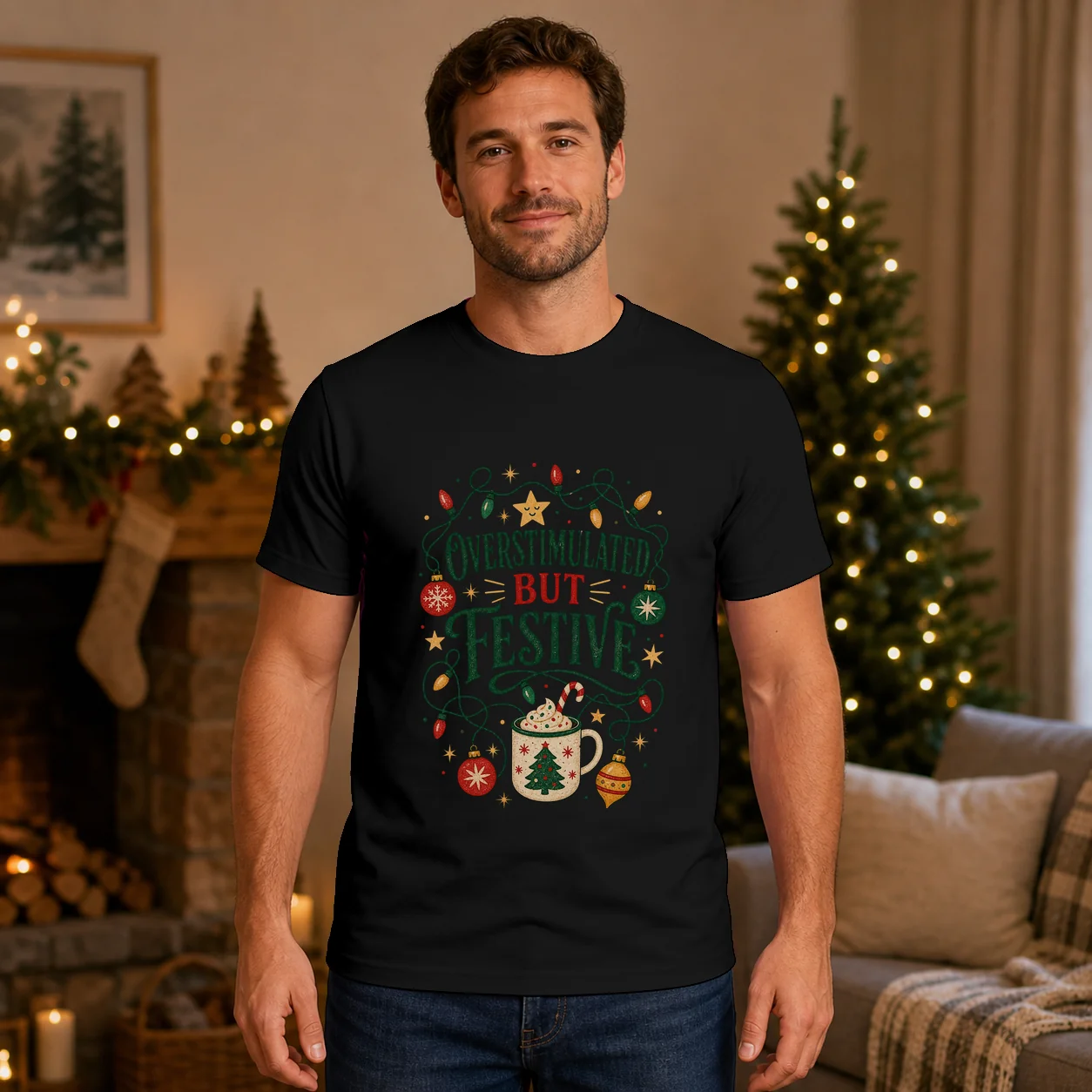 Overstimulated But Festive - Shirt
