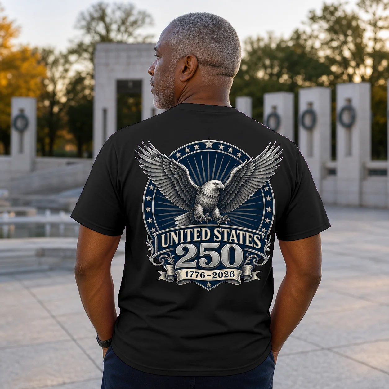 United States 250th Anniversary Silver Eagle - Back Printed Shirt