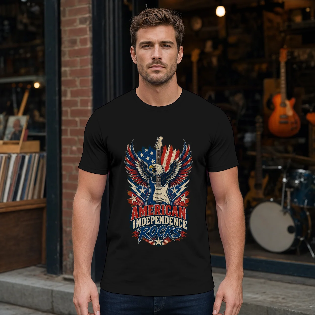 Vintage America Independence Rock - T-Shirt