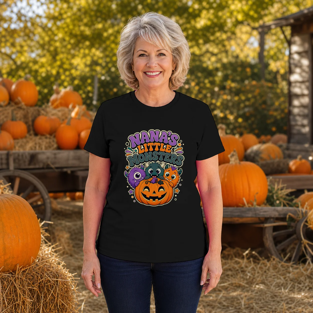 Nana's Little Monsters Halloween T-Shirt