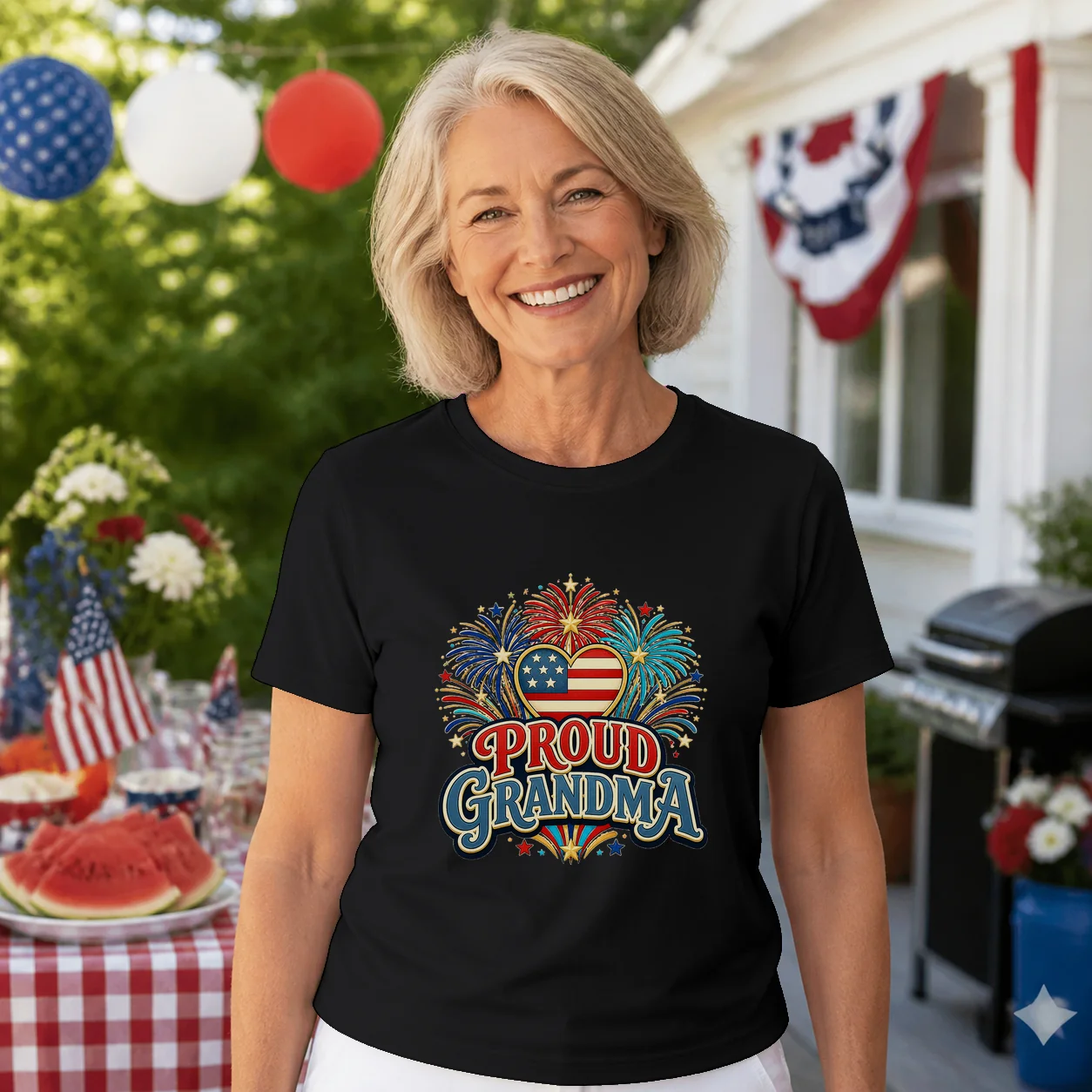 Proud Grandma Fourth of July T-Shirt